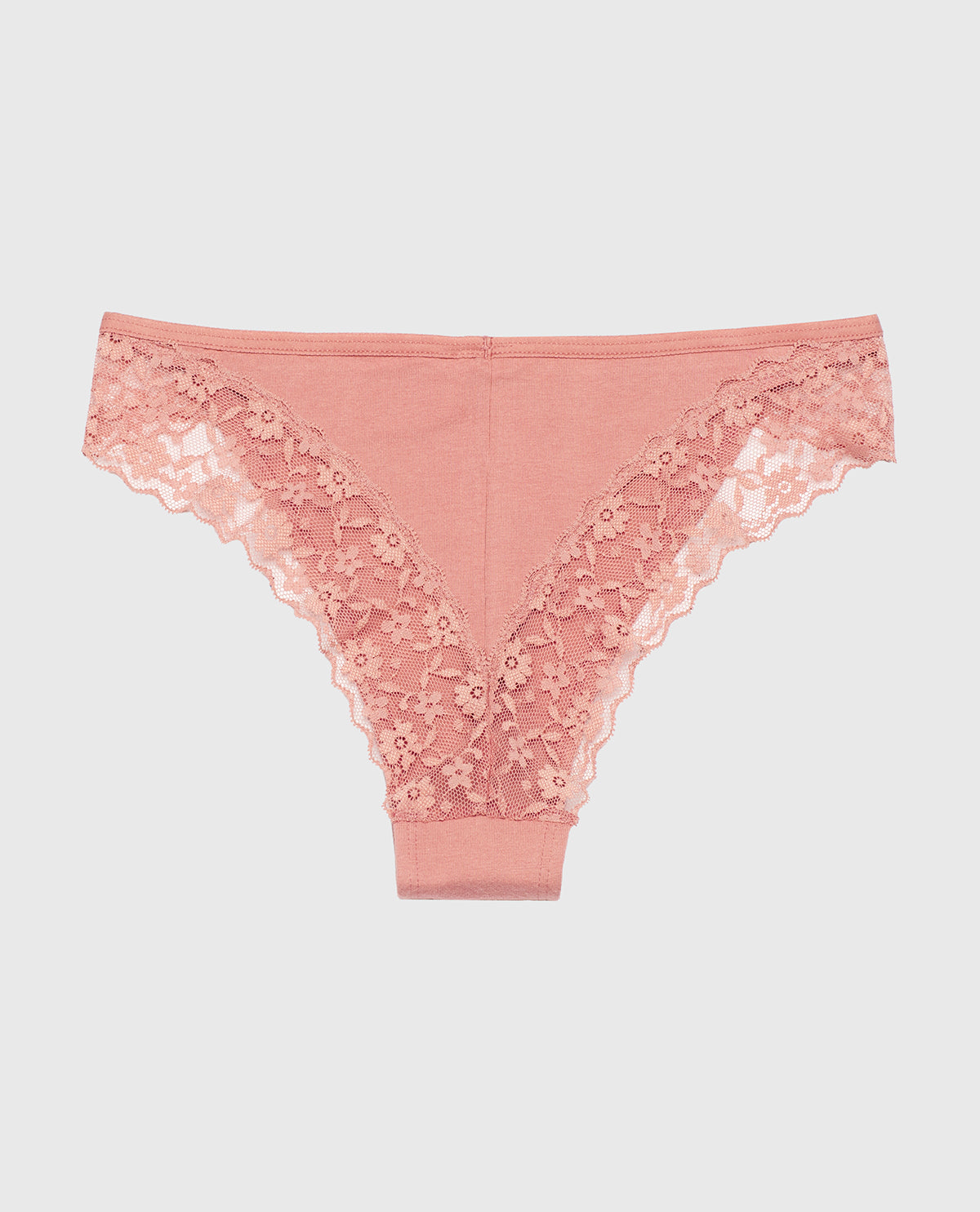La Senza Culotte espiègle avec bordure en dentelle en Old Rose