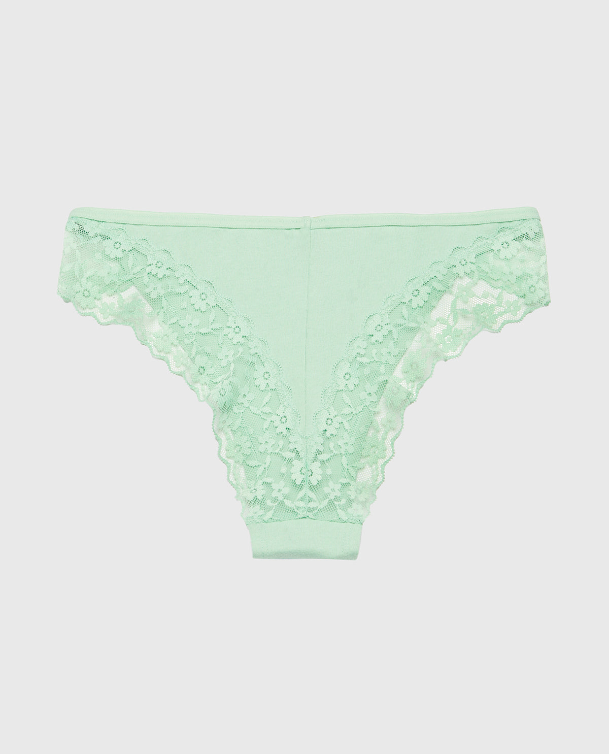 La Senza Cheeky Panty With Lace Trim in Hemlock