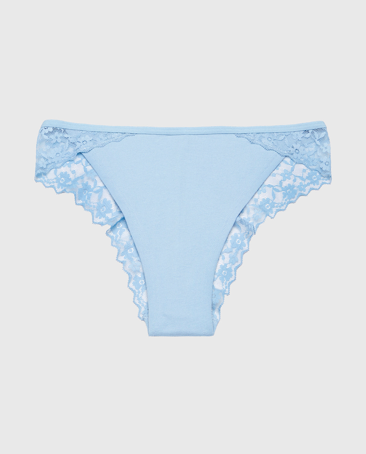 La Senza Cheeky Panty With Lace Trim in Glacier Lake