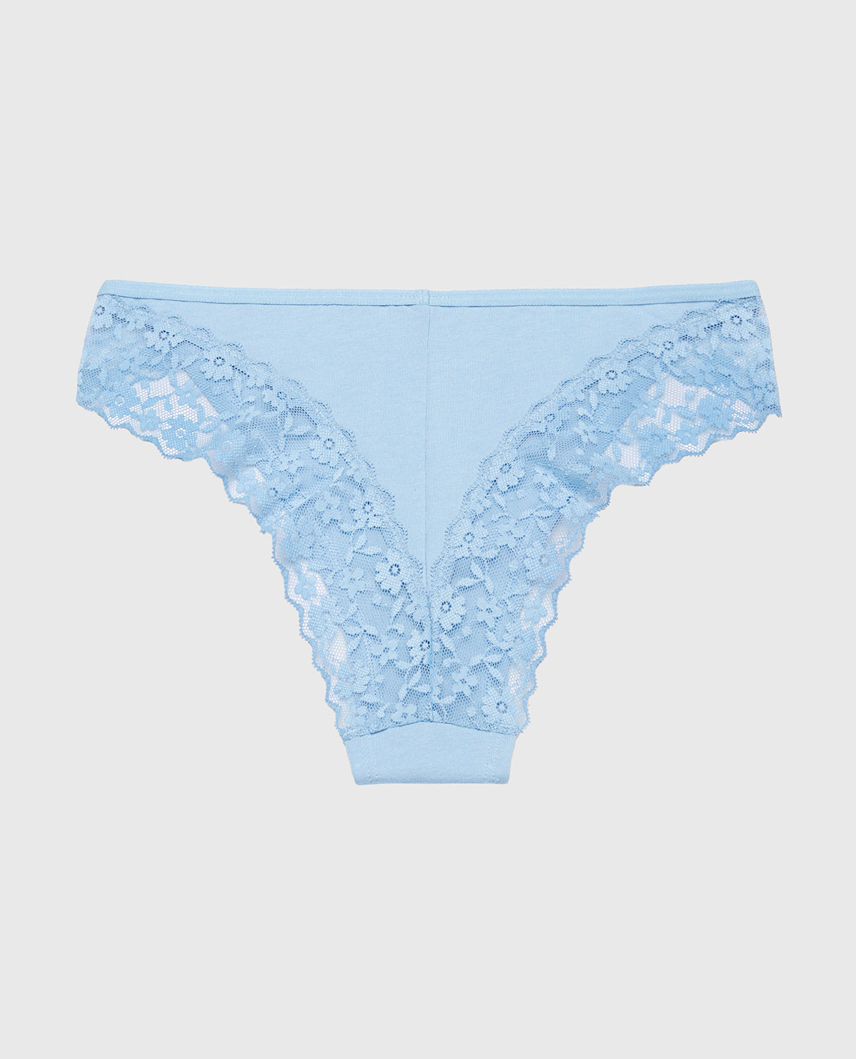 La Senza Cheeky Panty With Lace Trim in Glacier Lake