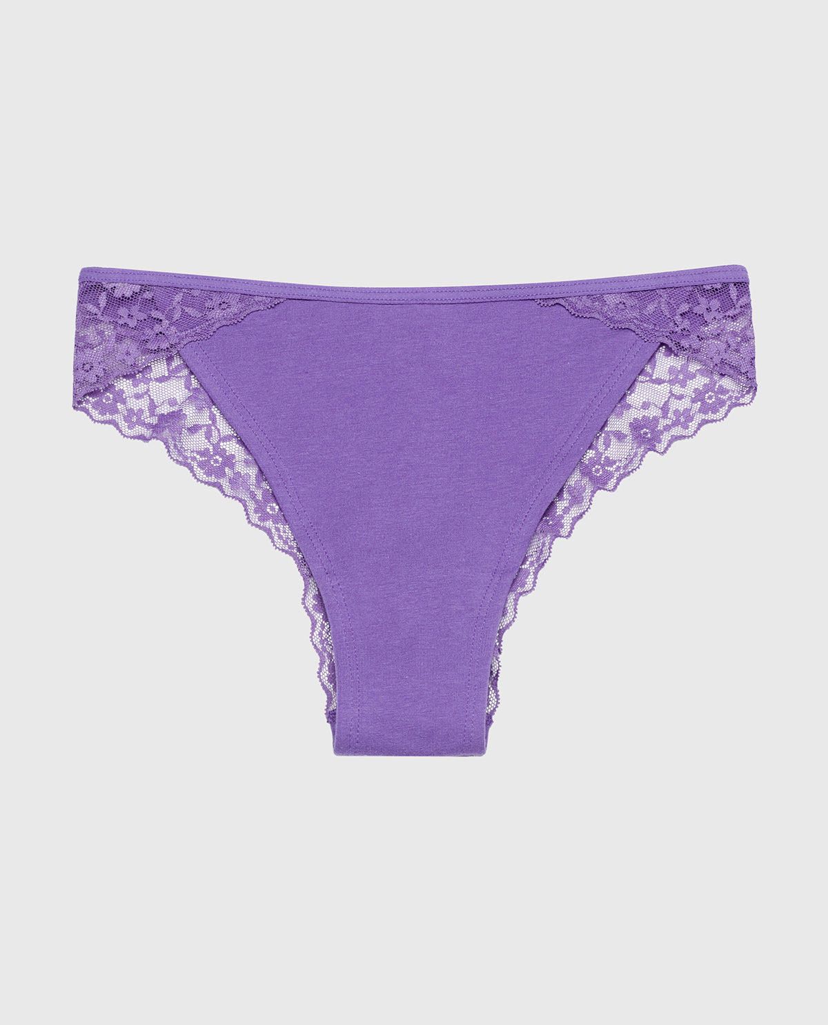 La Senza Culotte espiègle avec bordure en dentelle dans une opulence violette