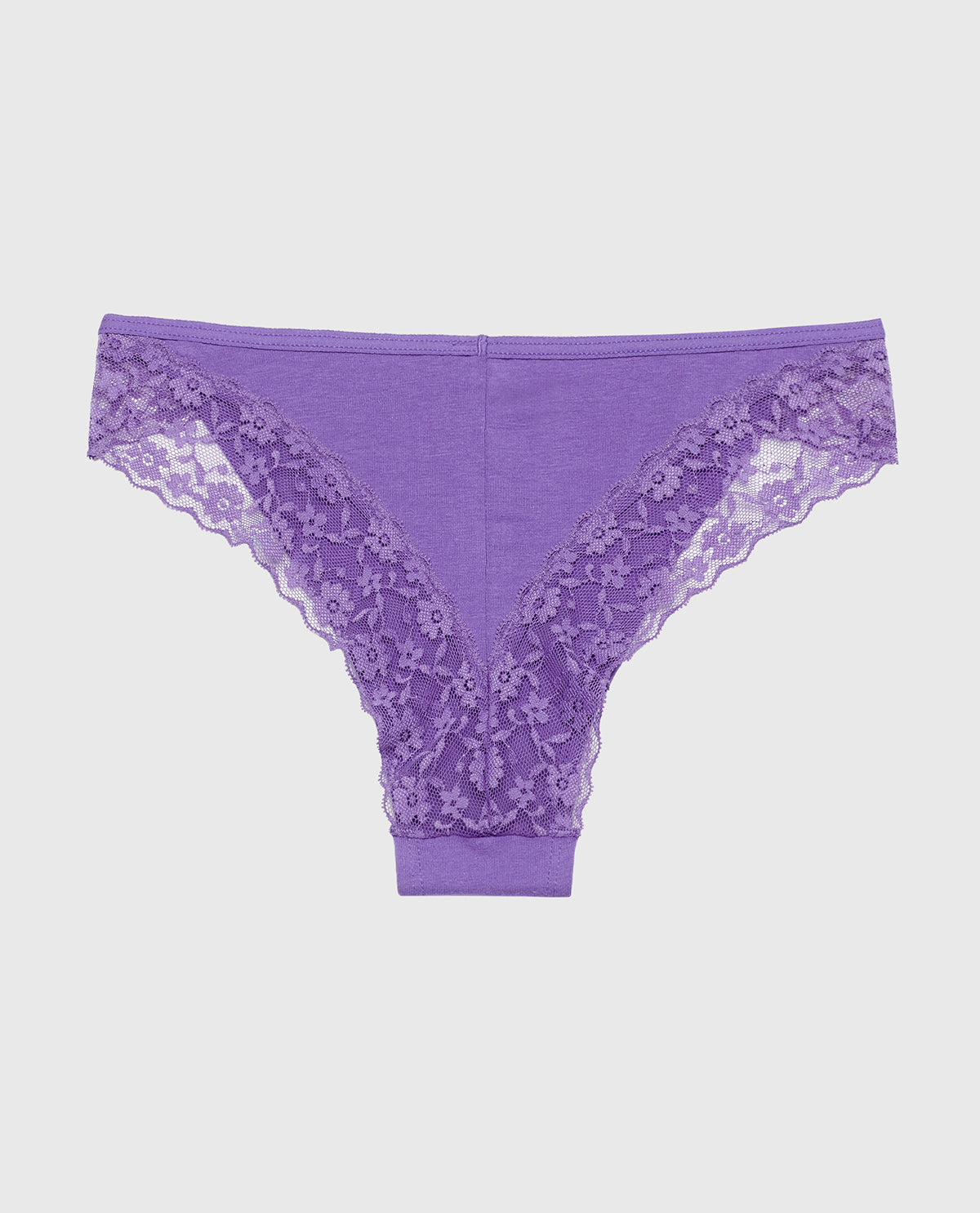 La Senza Culotte espiègle avec bordure en dentelle dans une opulence violette