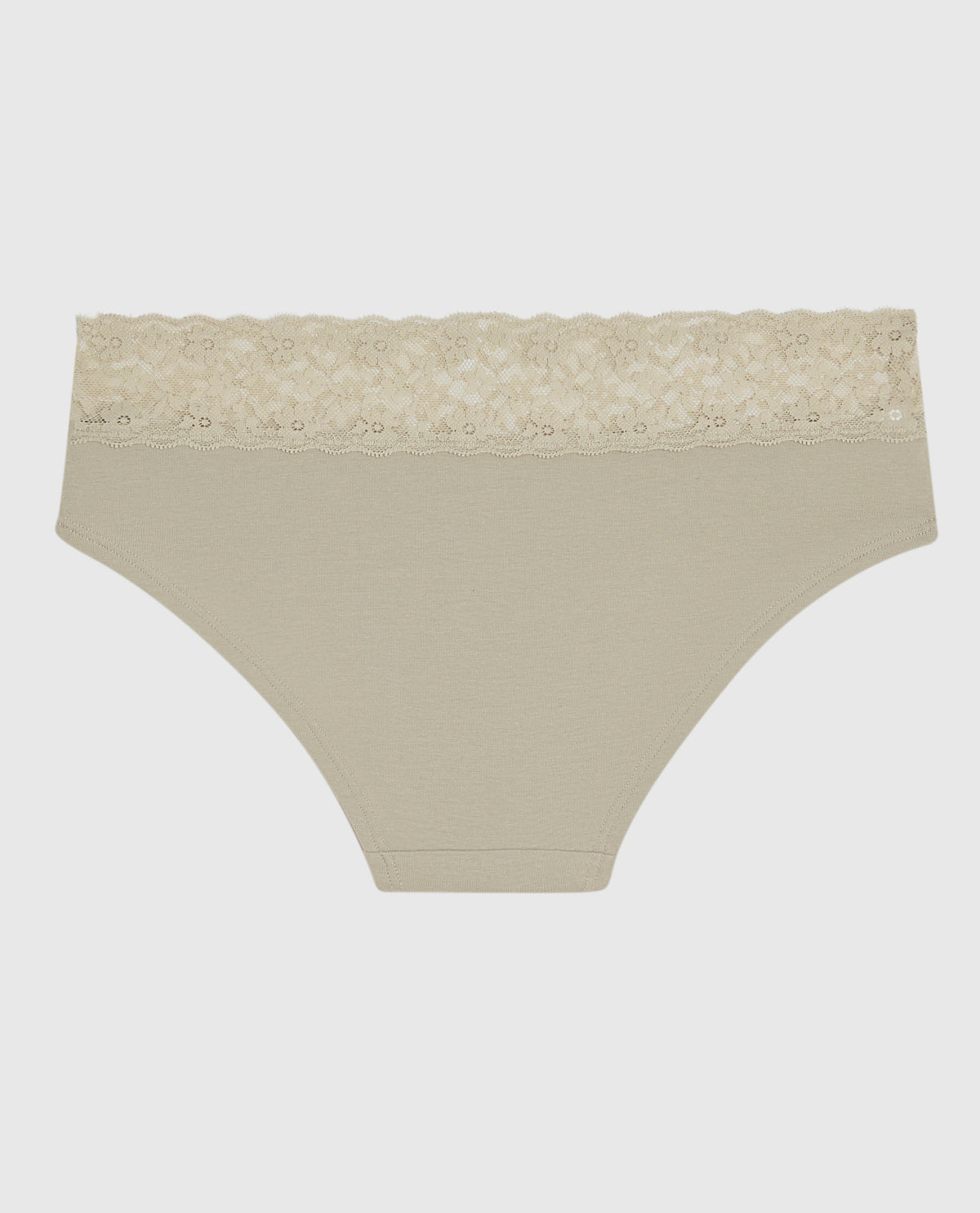 La Senza Culotte taille basse avec dentelle gris pierre