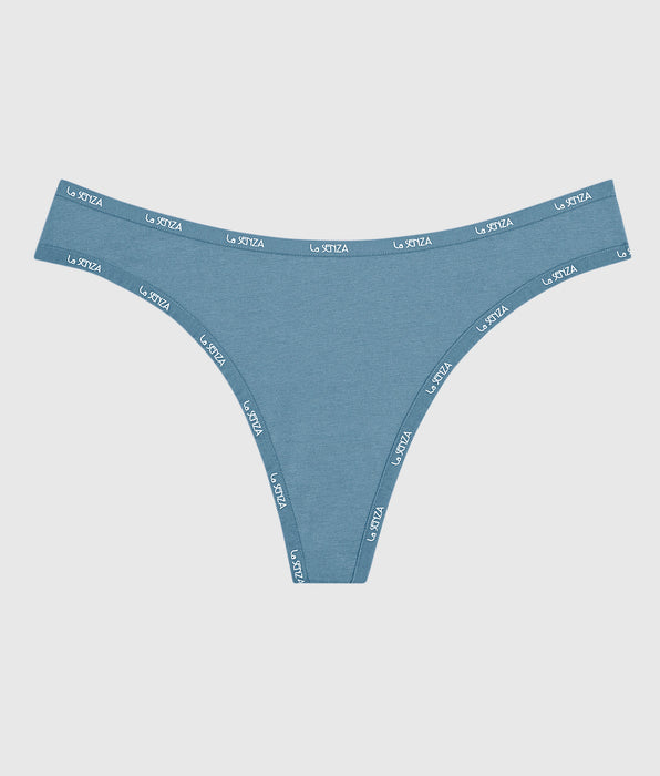 La Senza Everyday Thong Panty with Logo Trim
