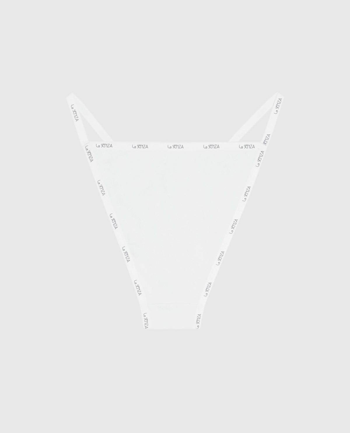 La Senza Cheeky Panty with Logo Trim in Ivory