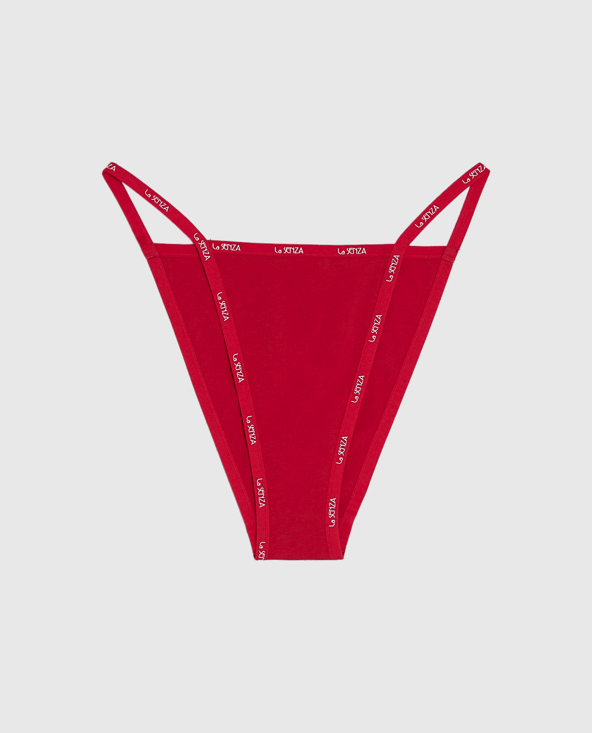 La Senza Cheeky Panty with Logo Trim in Cosmo Red