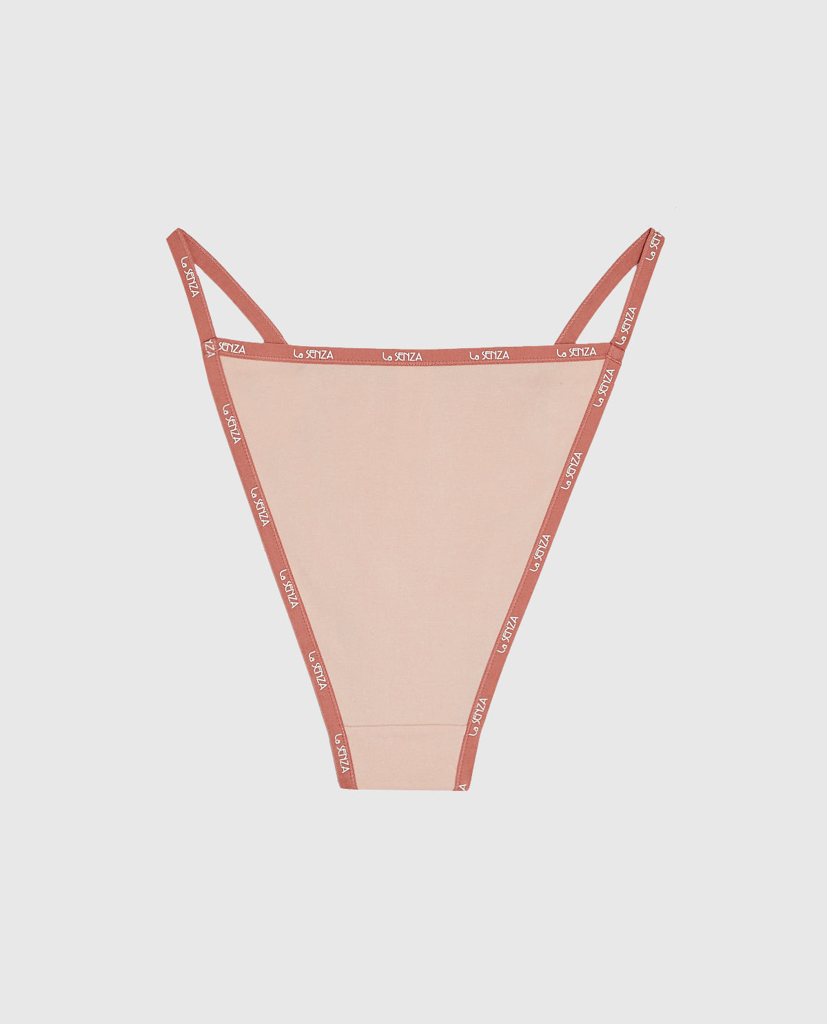 La Senza Cheeky Panty with Logo Trim in Peaceful Peach
