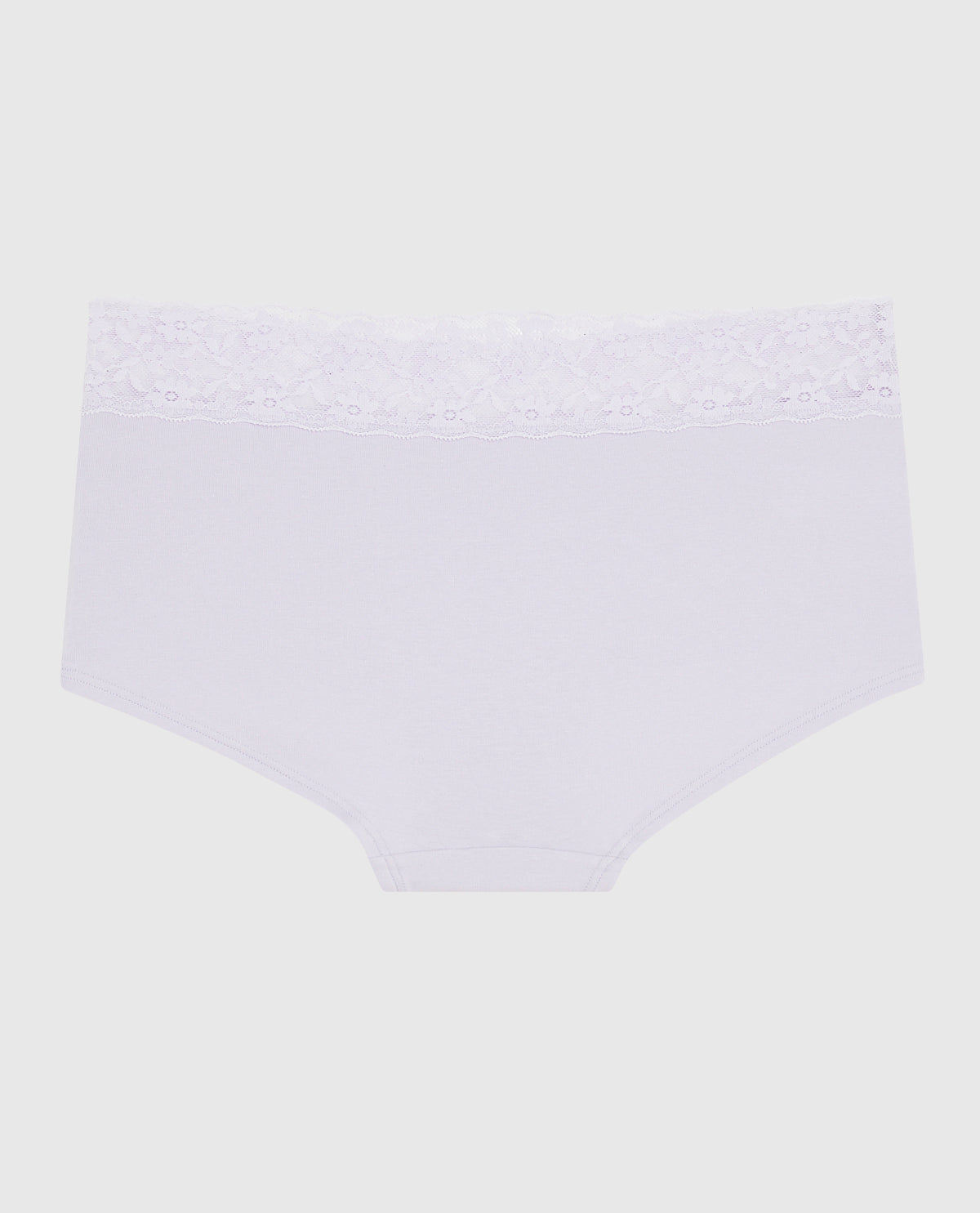 La Senza Boyshort Panty with Lace in Lavender Cake