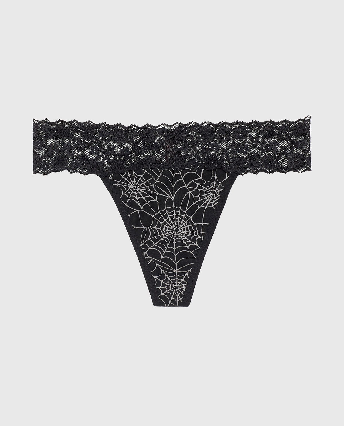 La Senza Thong Panty in Spiderwebs