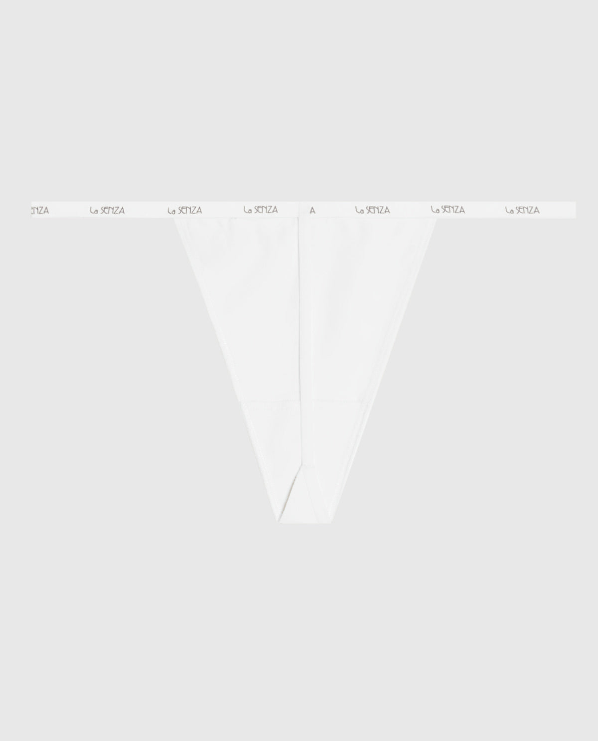 La Senza G-String Panty with Logo Trim in Ivory