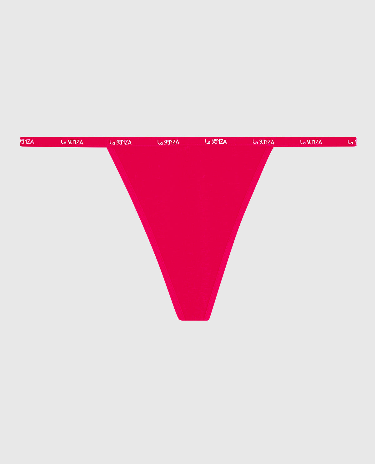 La Senza G-String Panty with Logo Trim in Cosmo Red
