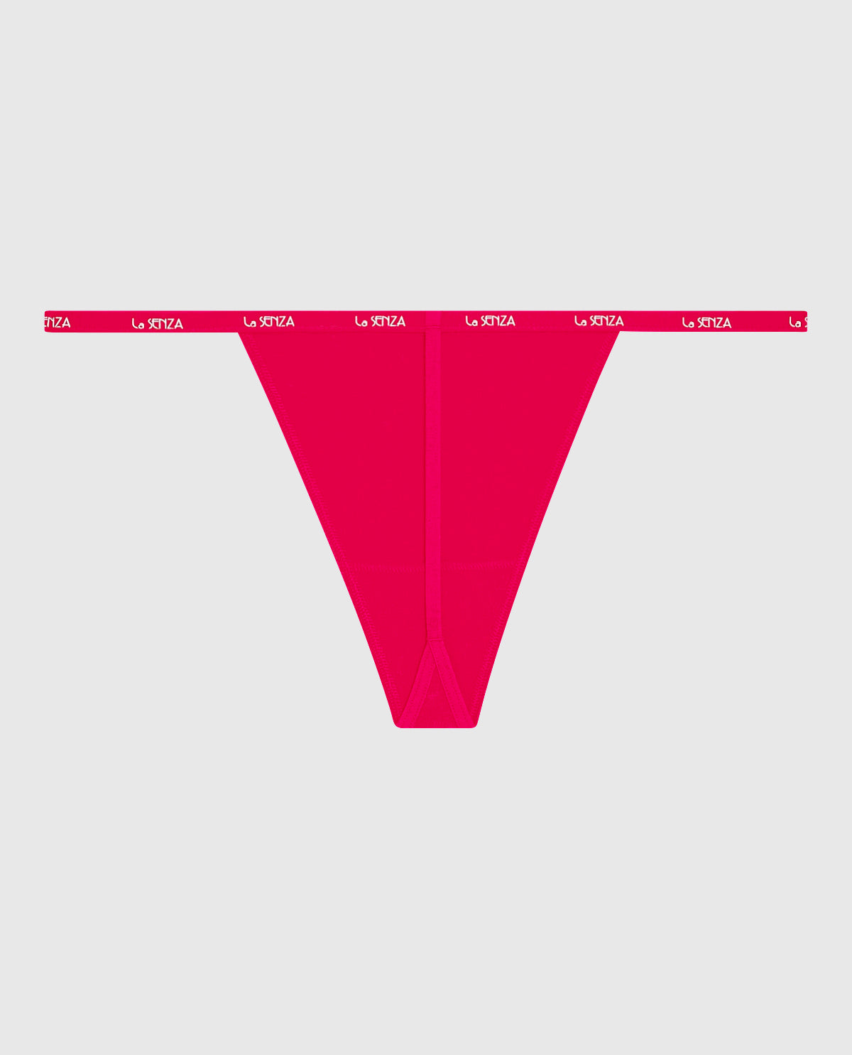 La Senza G-String Panty with Logo Trim in Cosmo Red