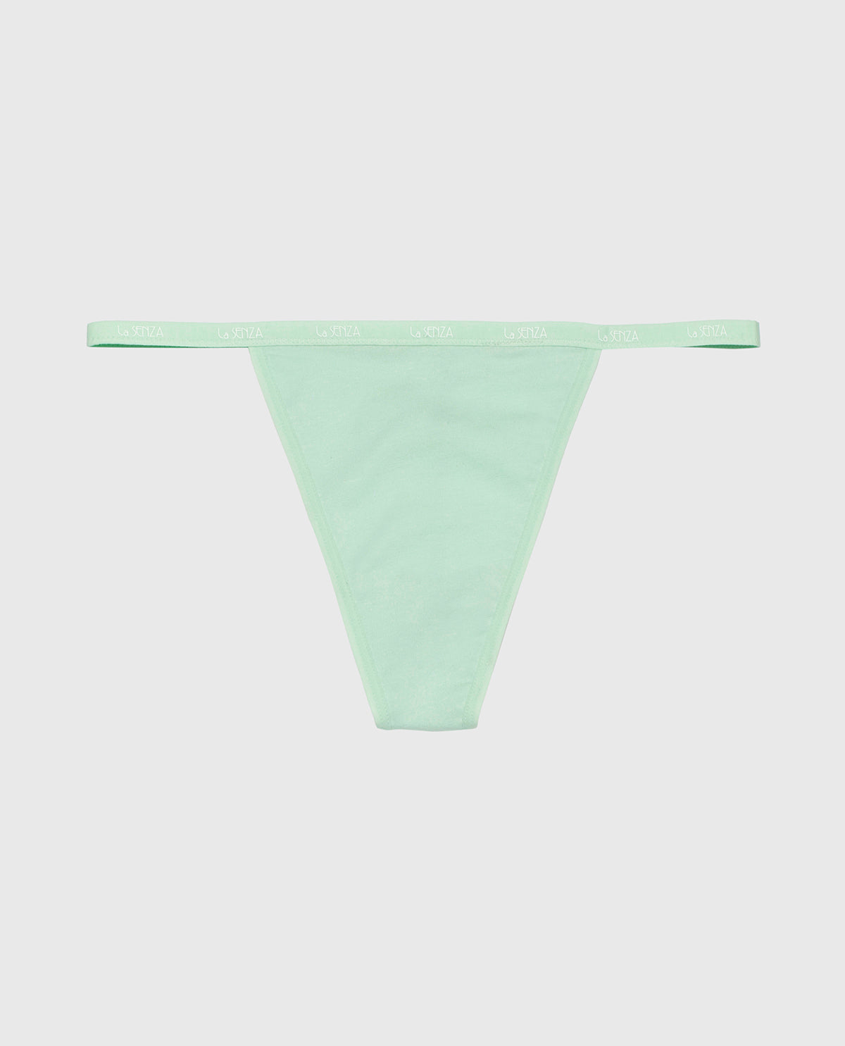 La Senza G-Sring Panty with Logo Trim in Mist Green
