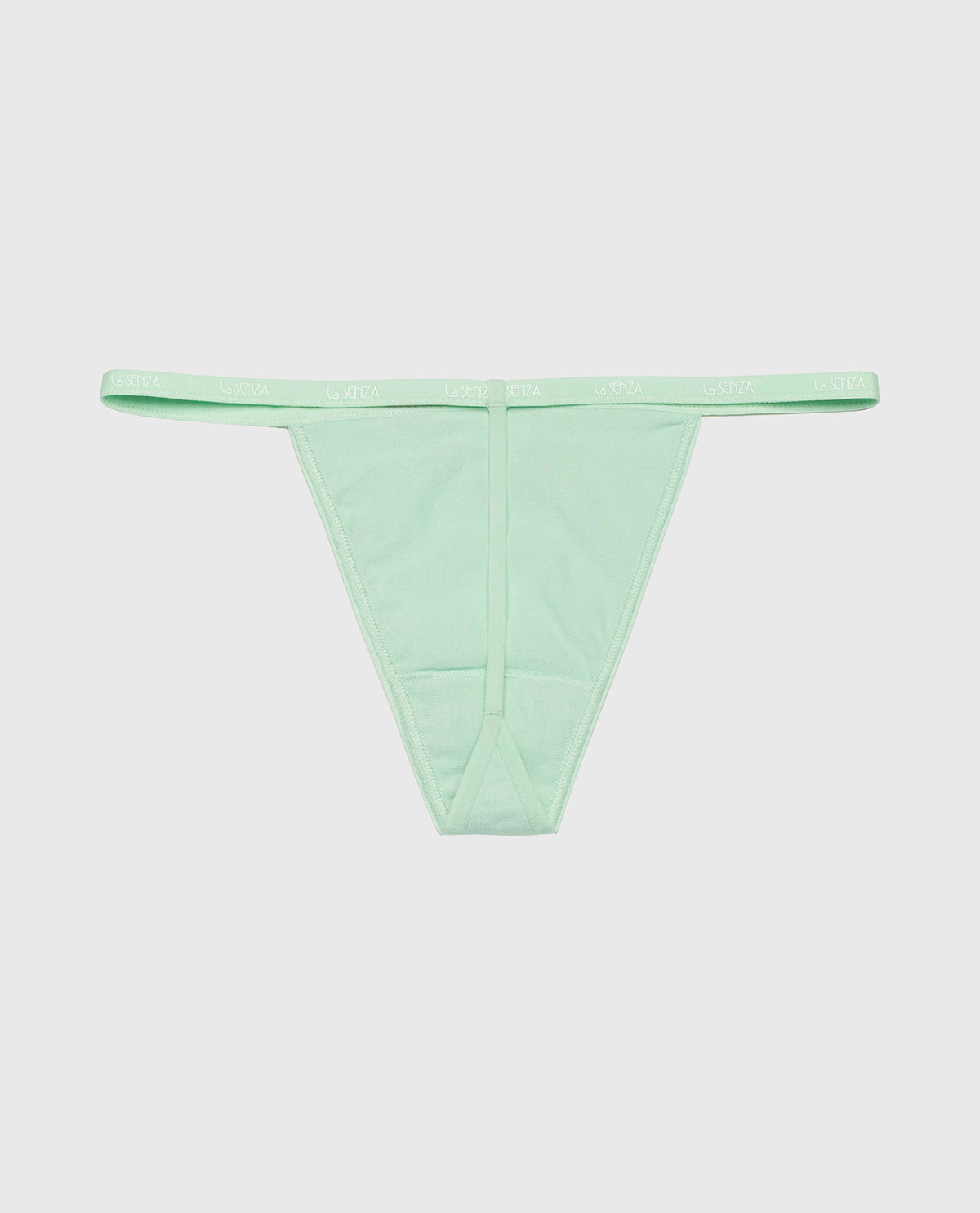 La Senza G-Sring Panty with Logo Trim in Mist Green