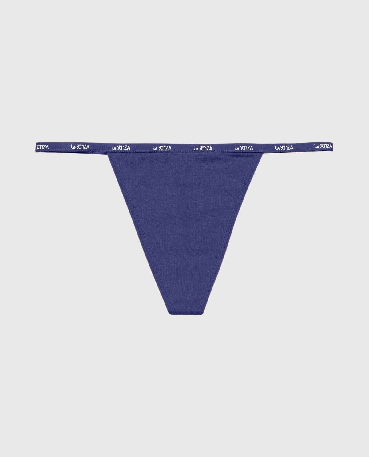 La Senza G-Sring Panty with Logo Trim in Dusk Blue