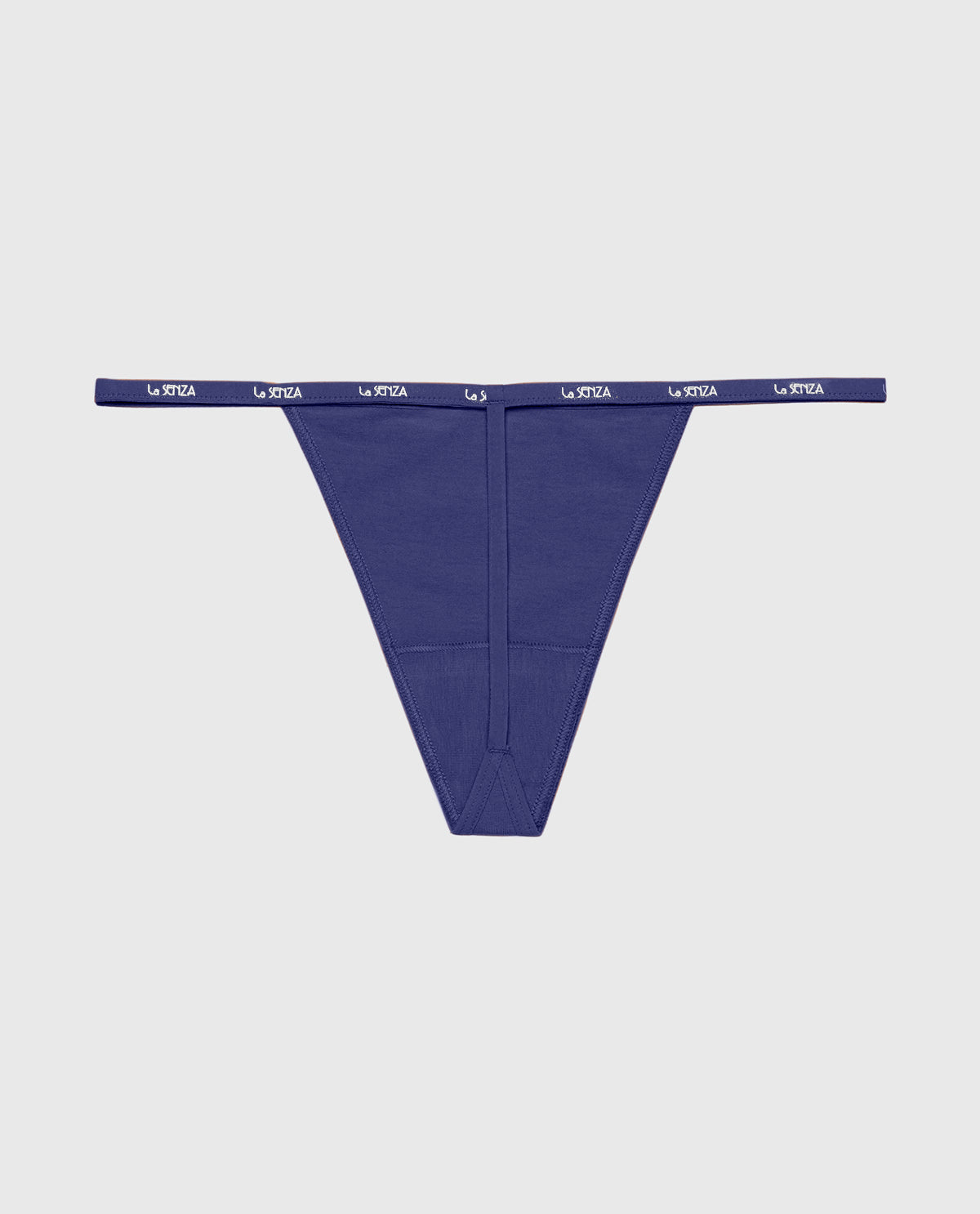 La Senza G-Sring Panty with Logo Trim in Dusk Blue