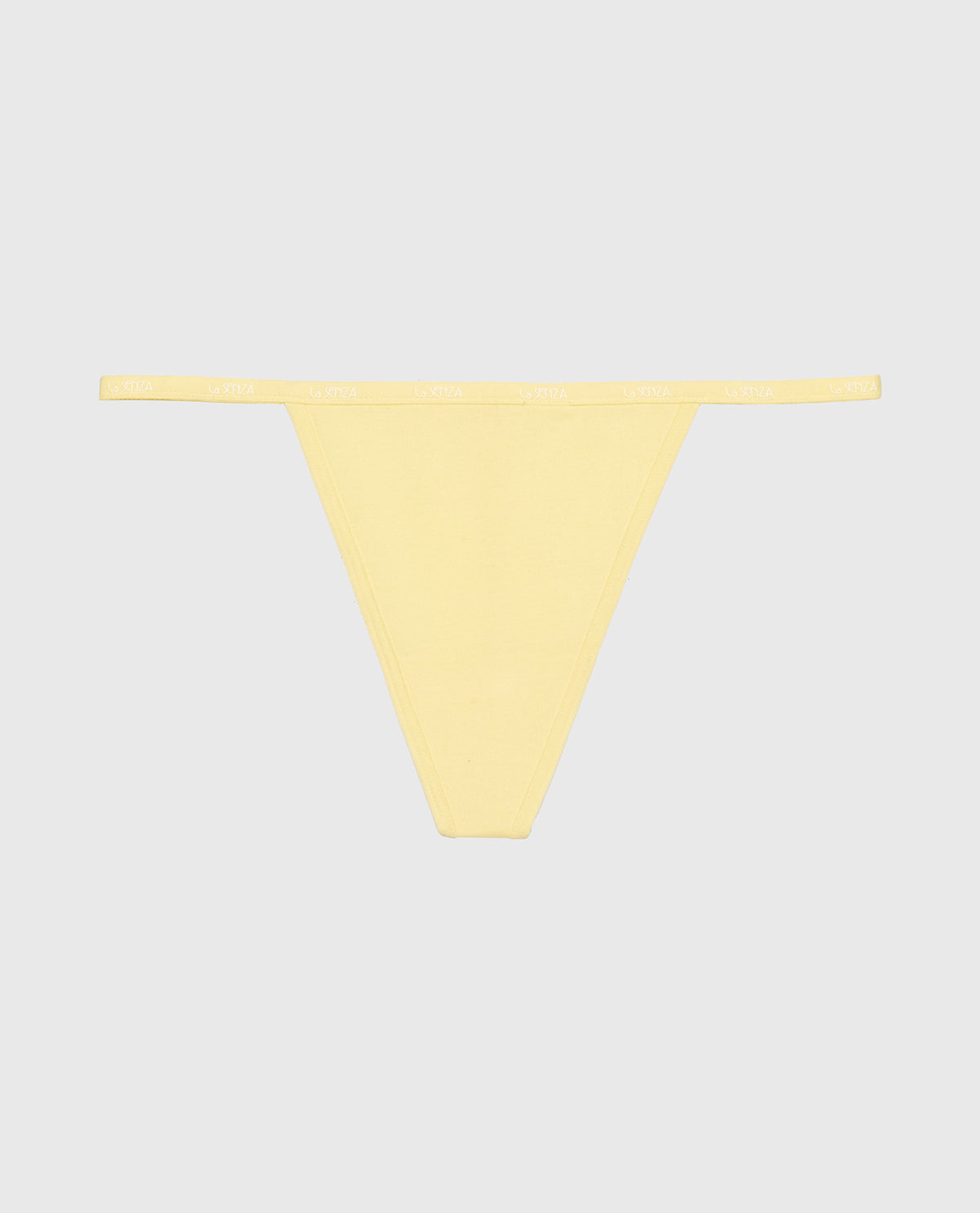 La Senza G-Sring Panty with Logo Trim in Mellow Yellow