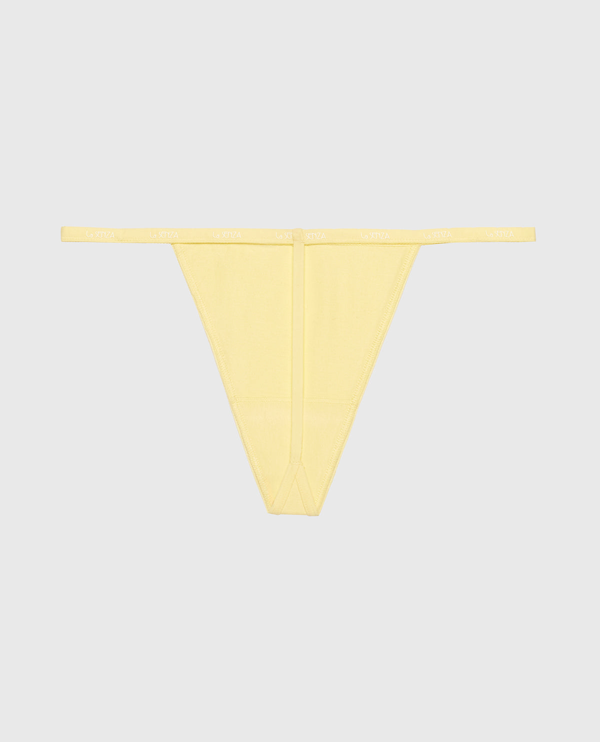 La Senza G-Sring Panty with Logo Trim in Mellow Yellow