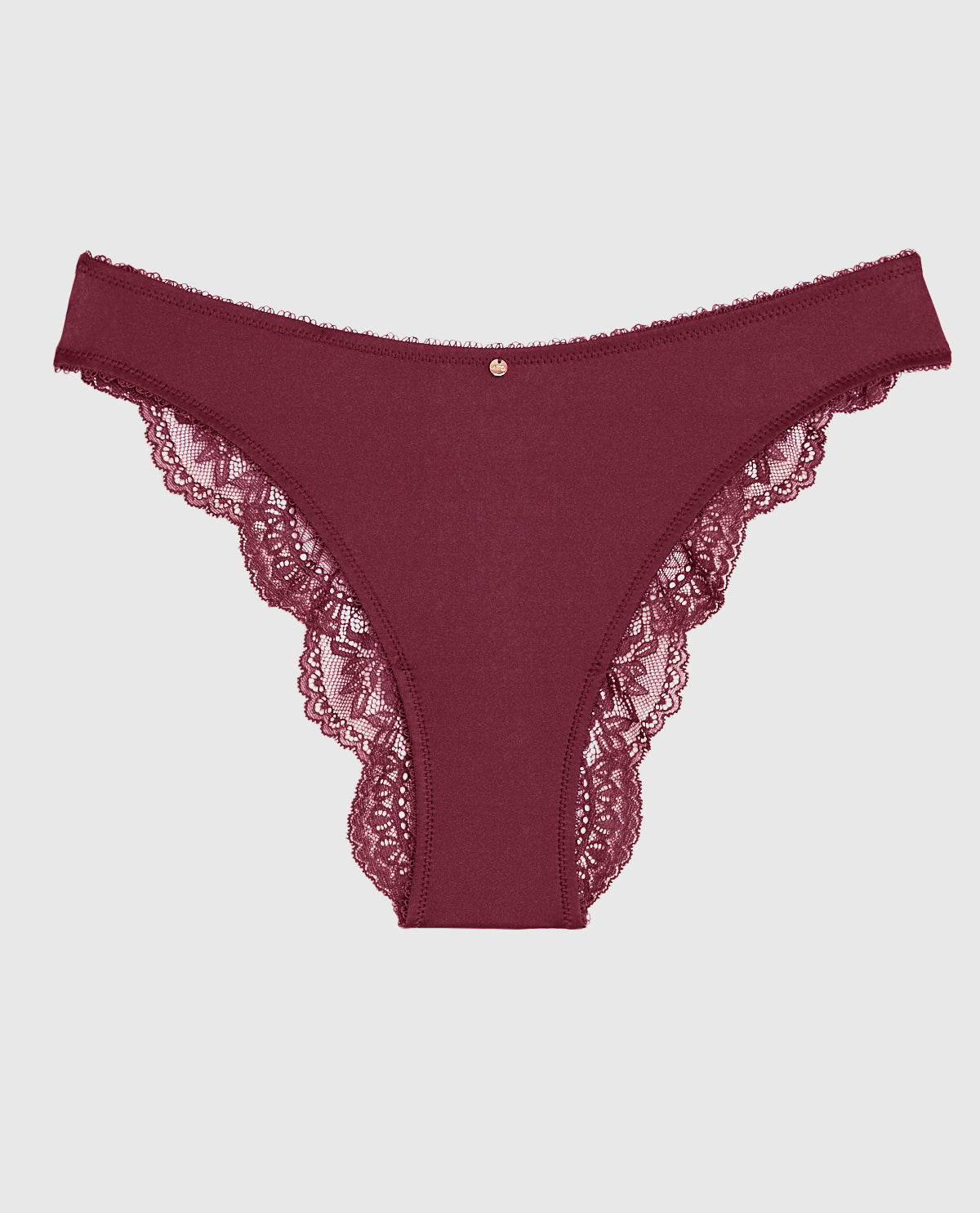 La Senza Cheeky Panty with Lace Back in Opulent Red