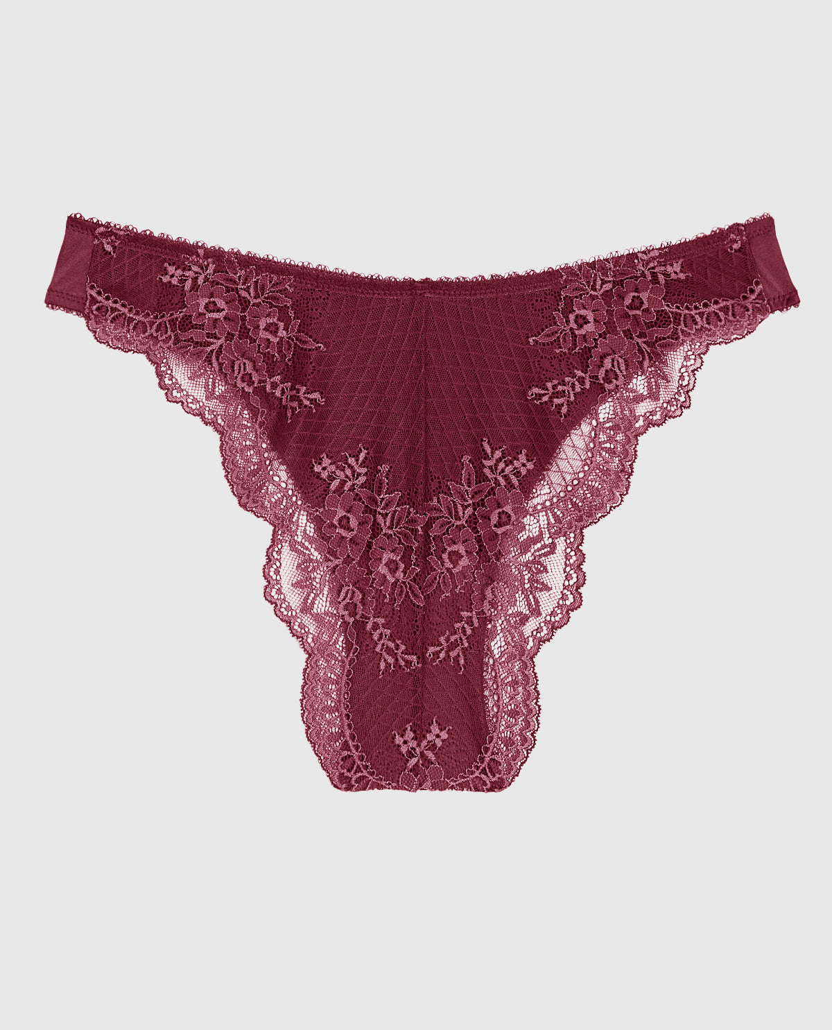 La Senza Cheeky Panty with Lace Back in Opulent Red