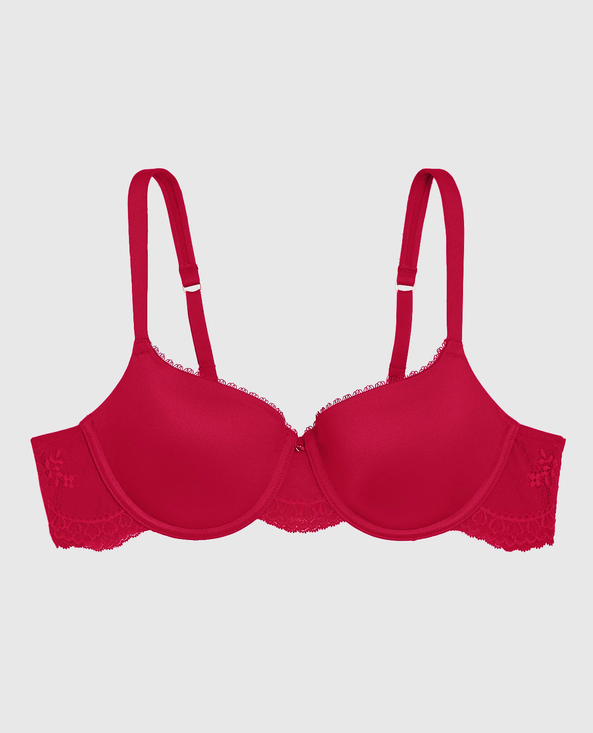 La Senza Soutien-gorge balconnet légèrement doublé avec côté en dentelle rouge cosmo