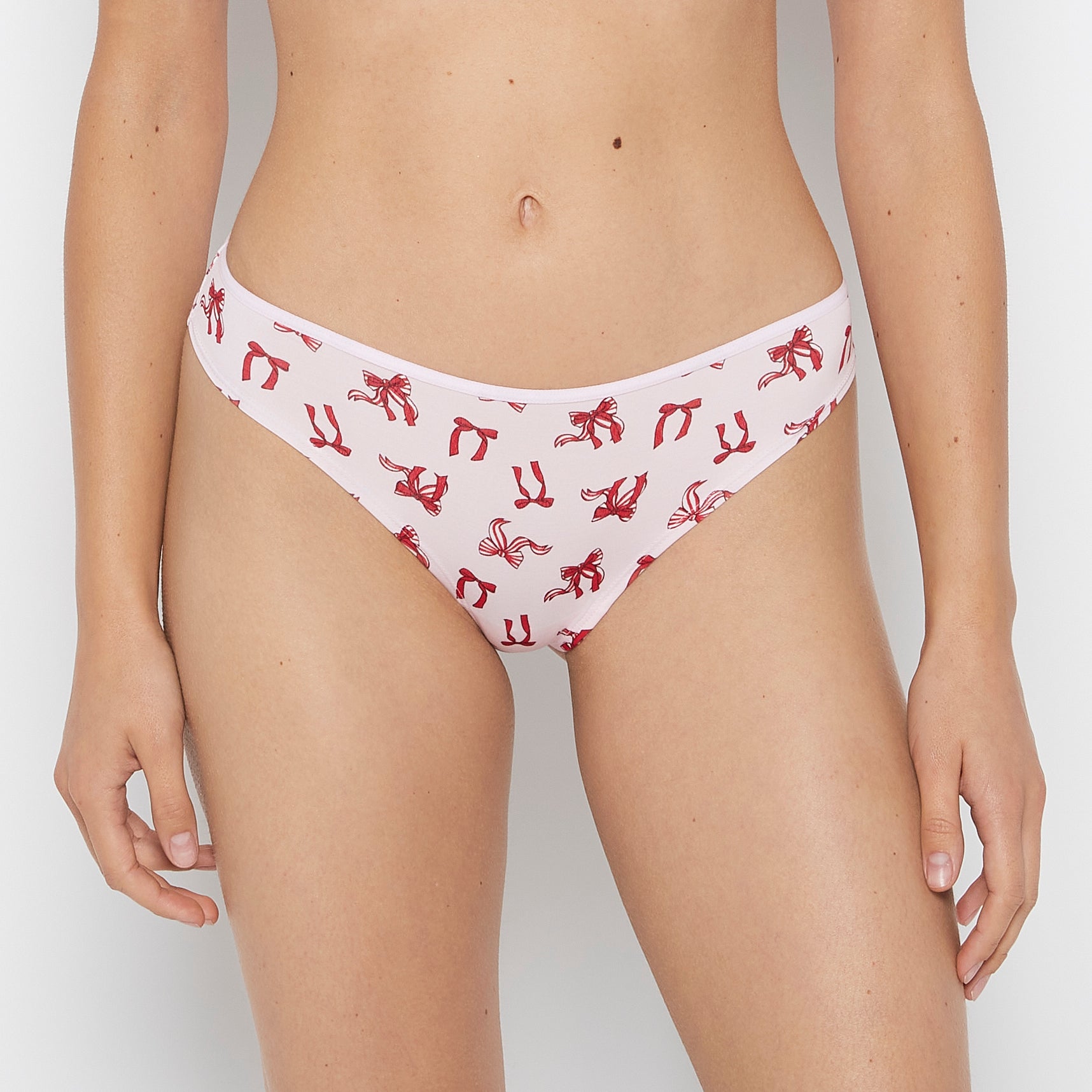 La Senza Ultrasoft Modal Cheeky Thong Panty in Sweet Bows