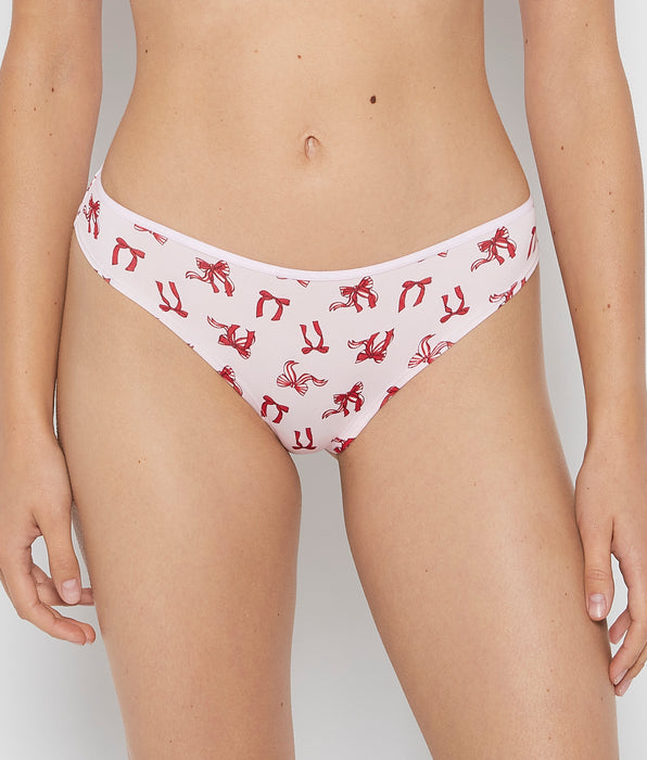 La Senza Ultrasoft Modal Cheeky Thong Panty in Sweet Bows