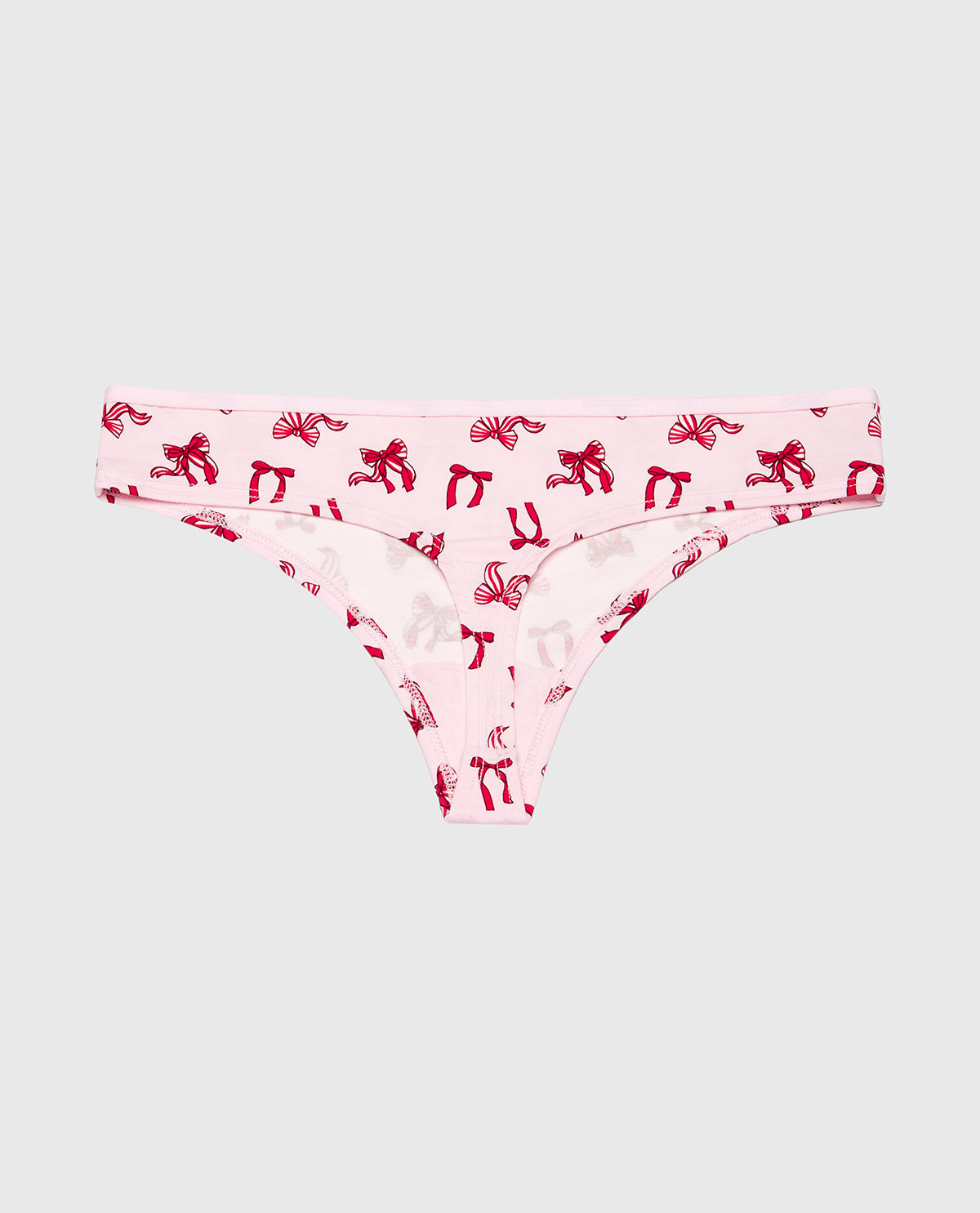La Senza Ultrasoft Modal Cheeky Thong Panty in Sweet Bows