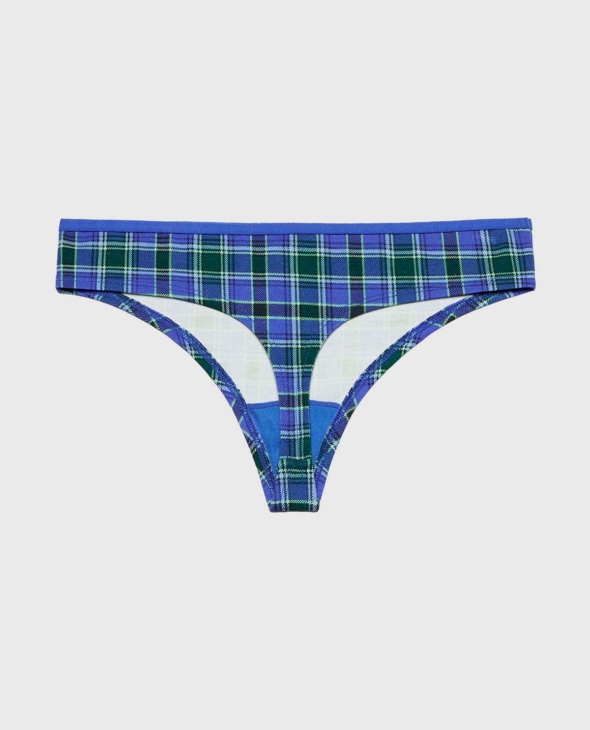 La Senza Ultrasoft Modal Cheeky Thong Panty in Soft Montreal Plaid