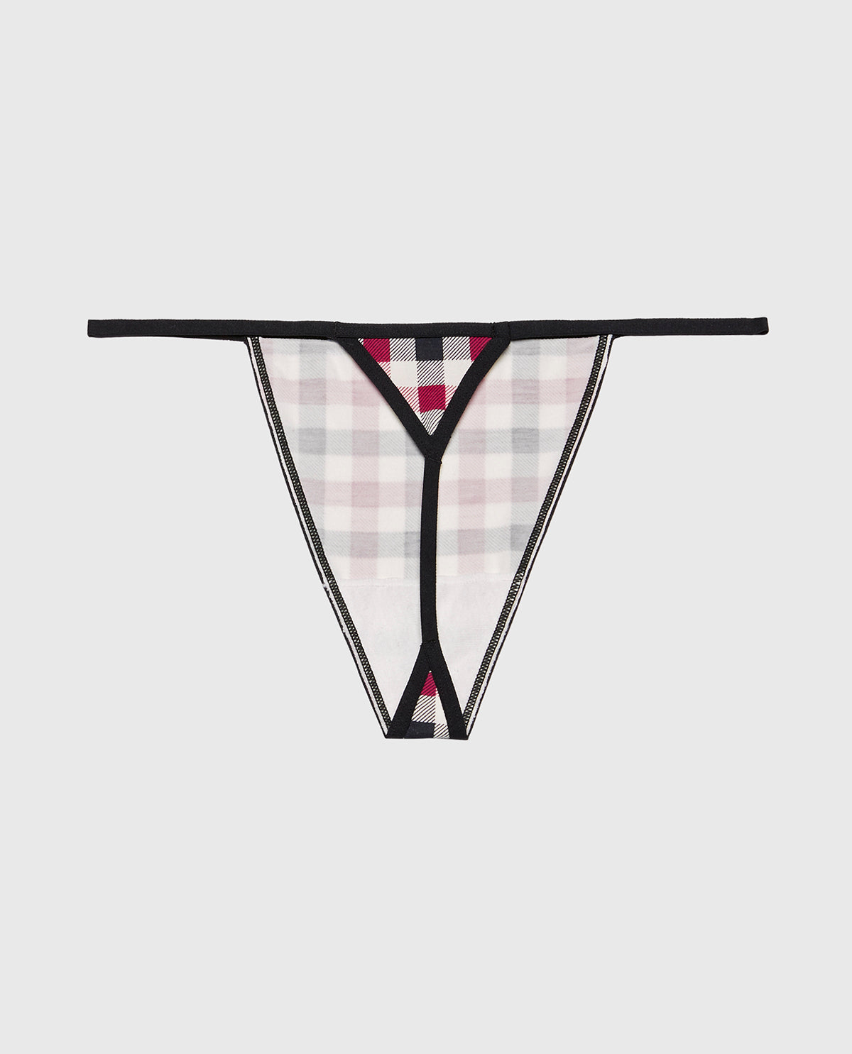 La Senza Ultrasoft Modal G-String Panty in Soft Winter Gingham