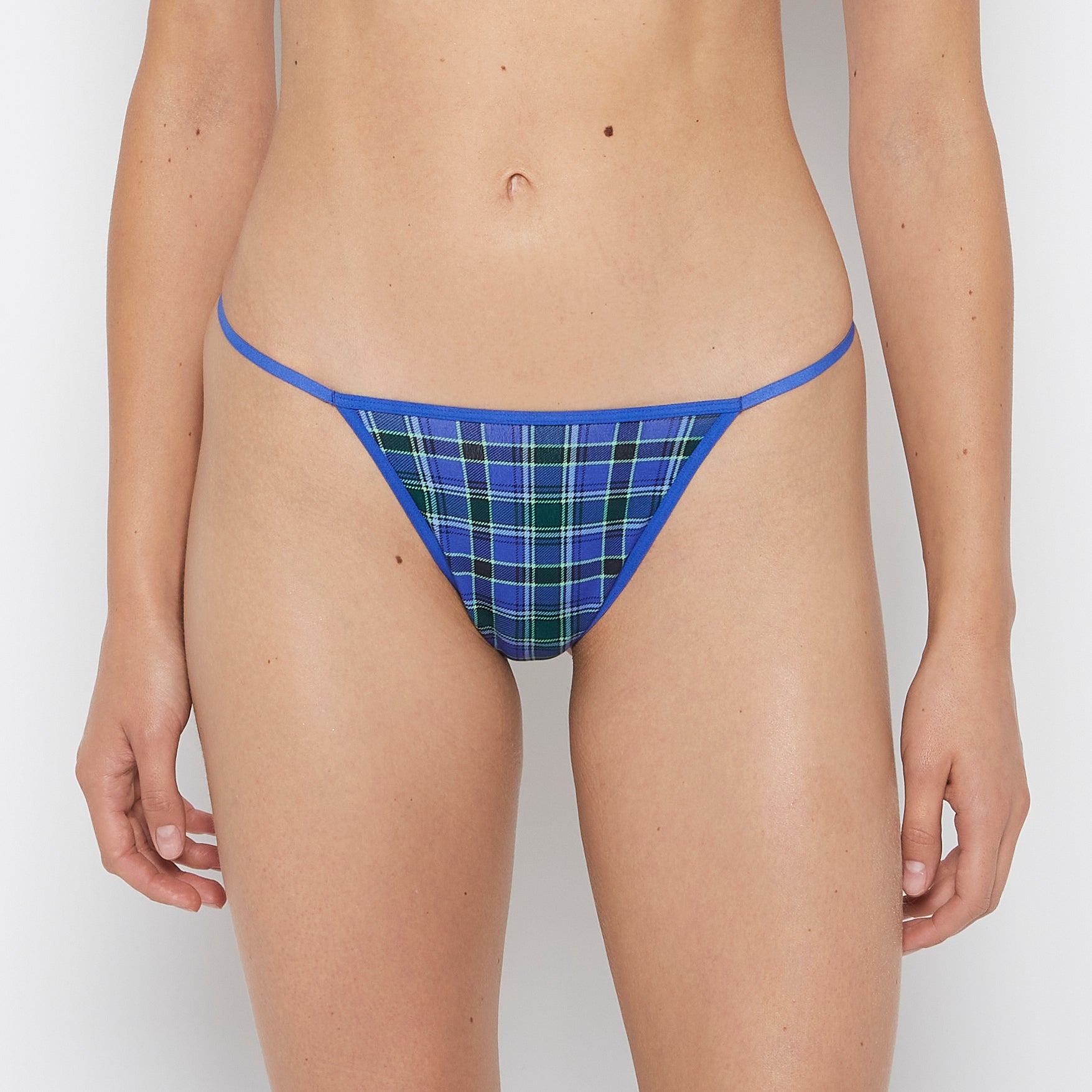 La Senza Ultrasoft Modal G-String Panty in Soft Montreal Plaid