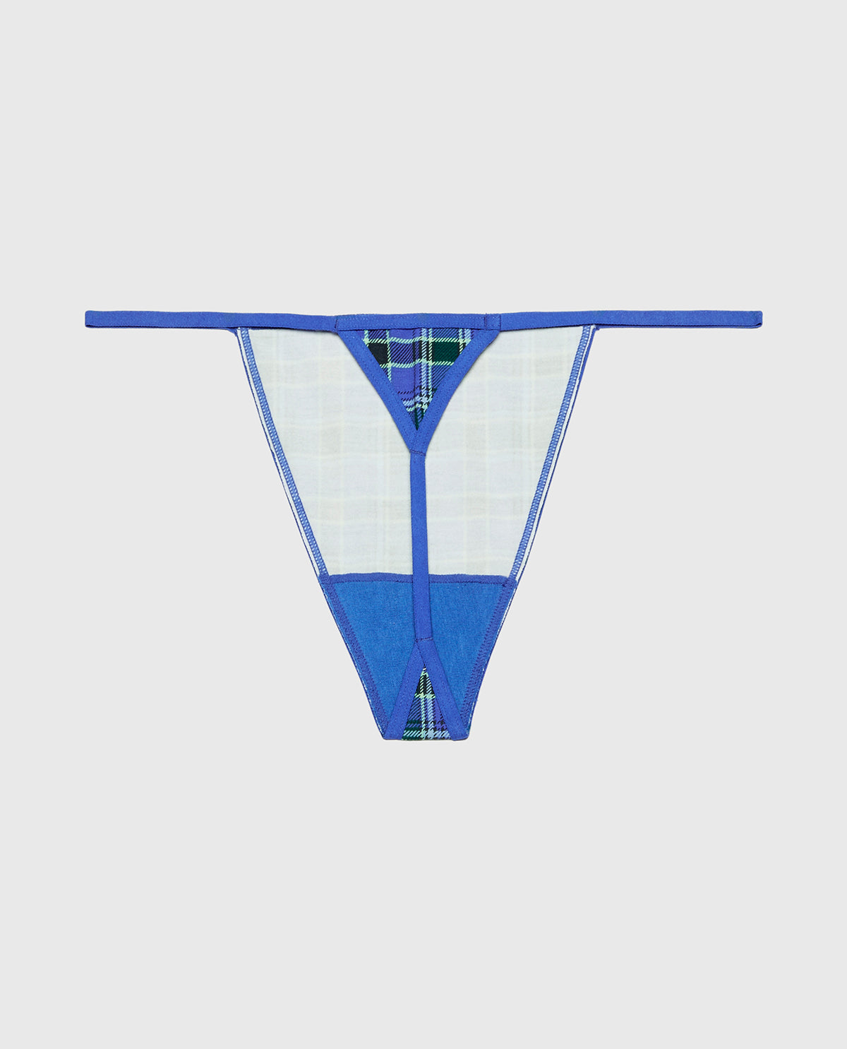 La Senza Ultrasoft Modal G-String Panty in Soft Montreal Plaid