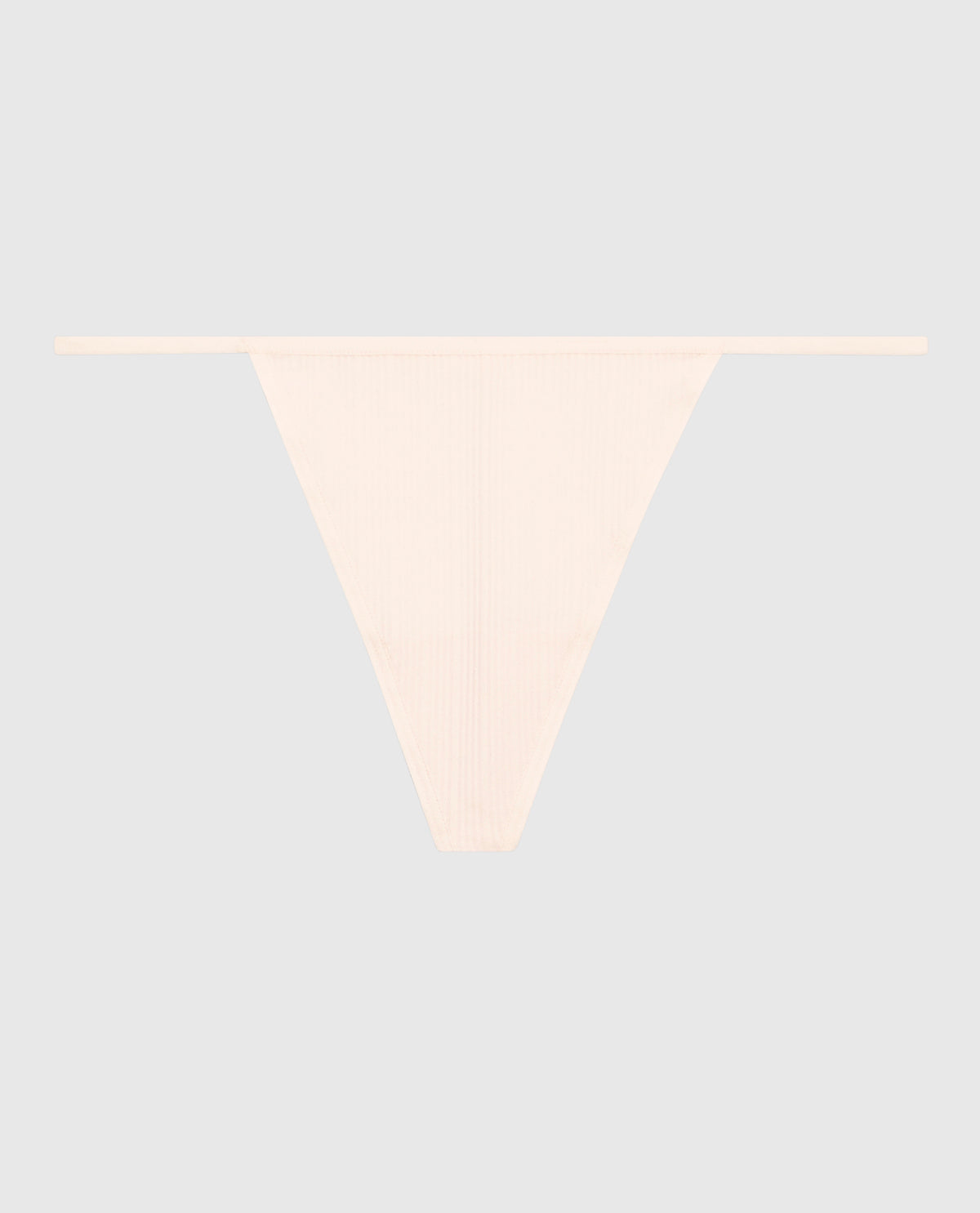 La Senza Ribbed G-String Panty in Ivory Dawn