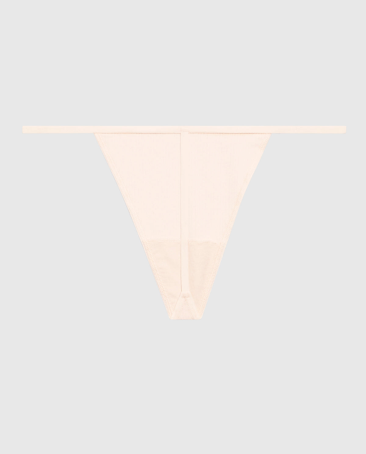 La Senza Ribbed G-String Panty in Ivory Dawn