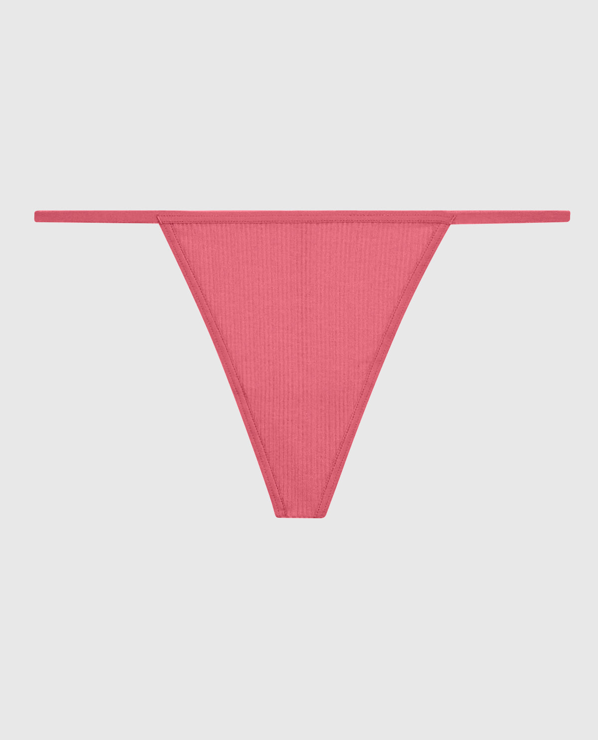 La Senza Ribbed G-String Panty in Romantic Pink