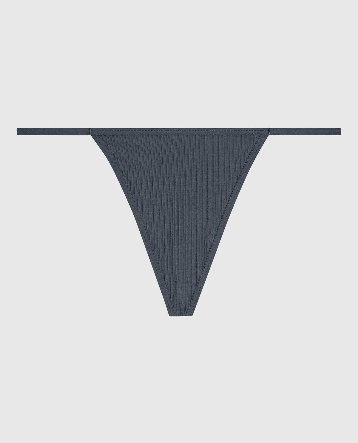 La Senza Ribbed G-String Panty in Stormy Weather