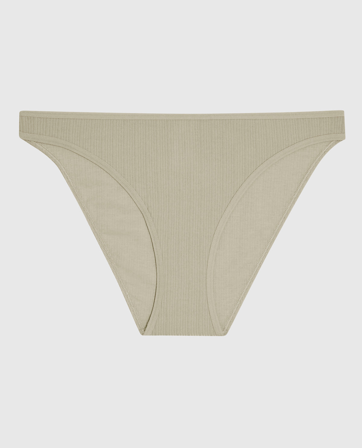 La Senza Ribbed Bikini Panty in Stone Grey