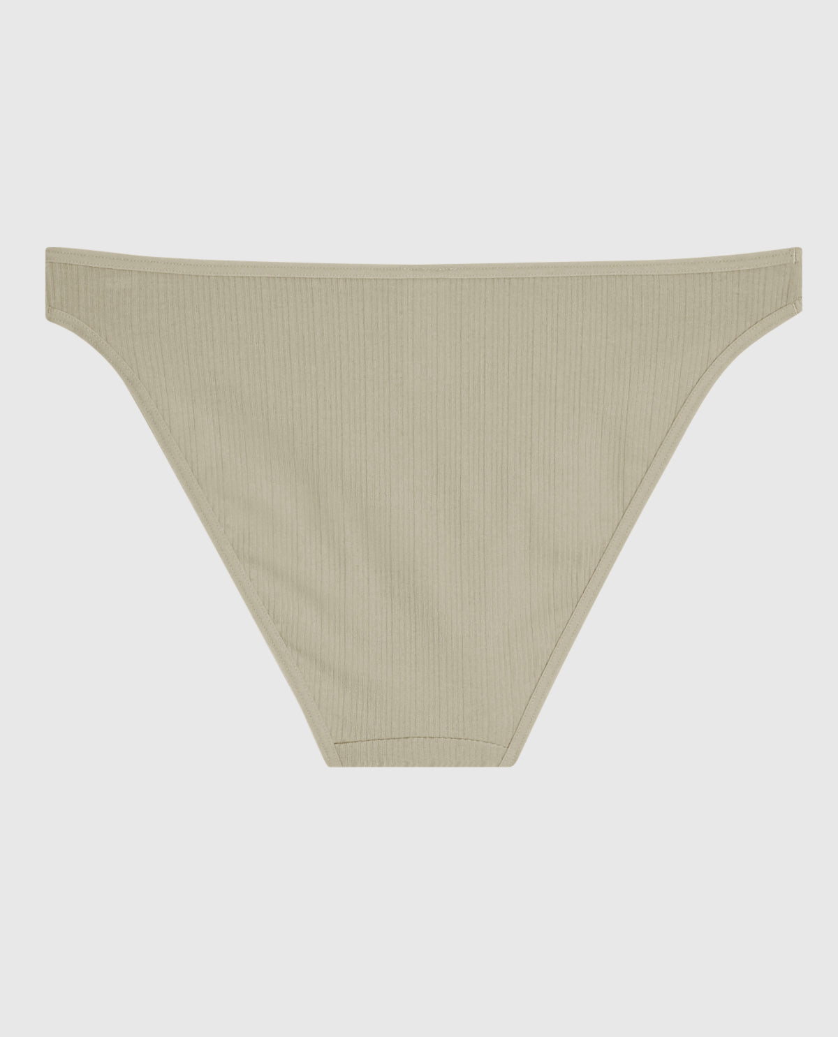 La Senza Ribbed Bikini Panty in Stone Grey