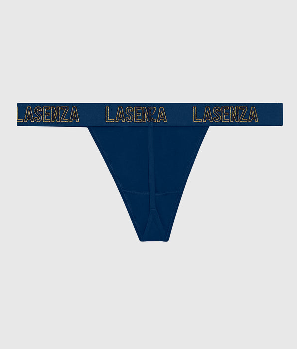 La Senza G-String Panty with Logo Band in Ocean Cavern