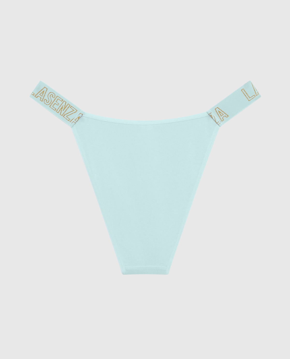 La Senza Cheeky Panty with Logo Band in Vista Blue