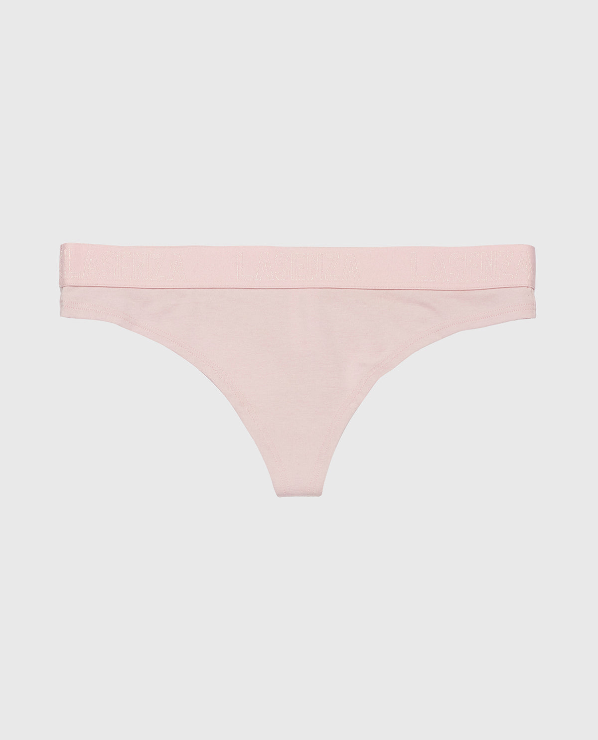 La Senza Thong Panty with Logo Band in Iced Lilac