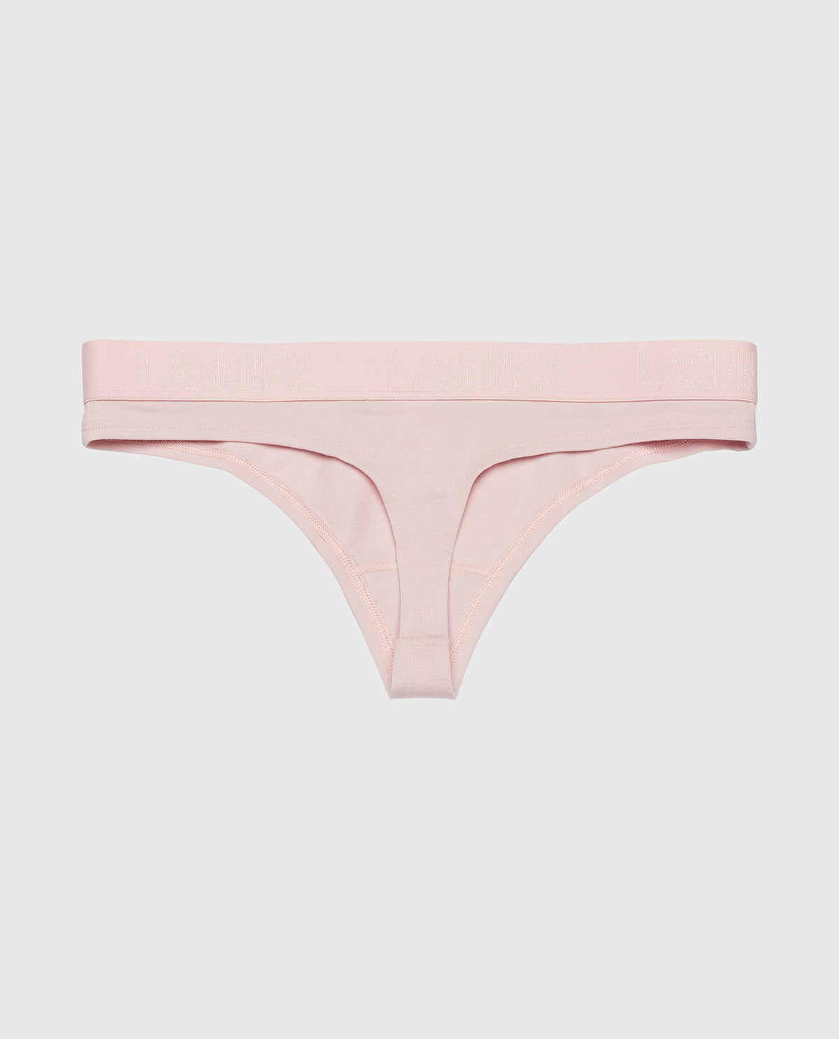 La Senza Thong Panty with Logo Band in Iced Lilac