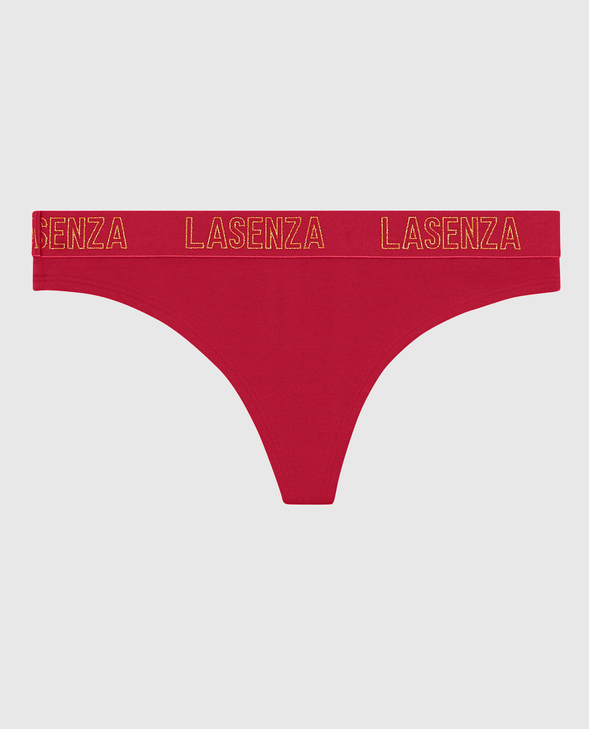 La Senza Thong Panty with Logo Band in Cosmo Red