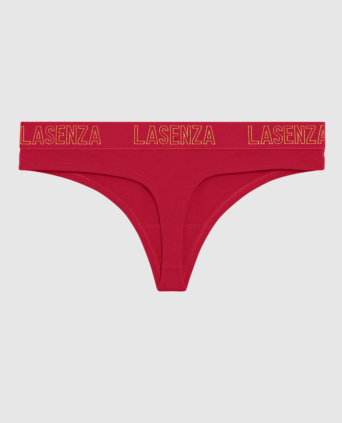 La Senza Thong Panty with Logo Band in Cosmo Red