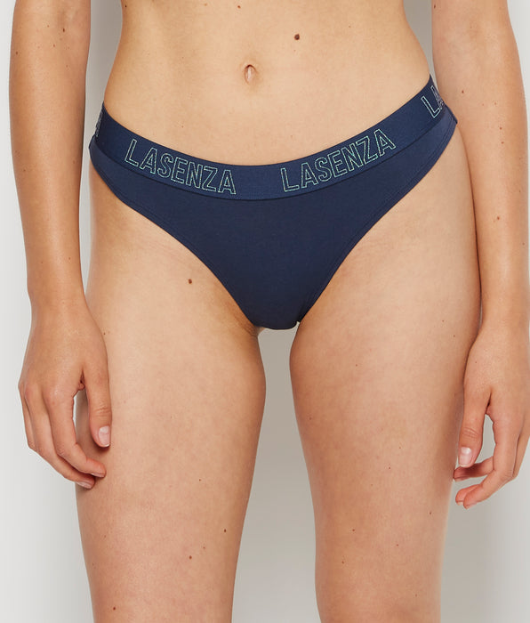 La Senza Culotte tanga en Marine foncé