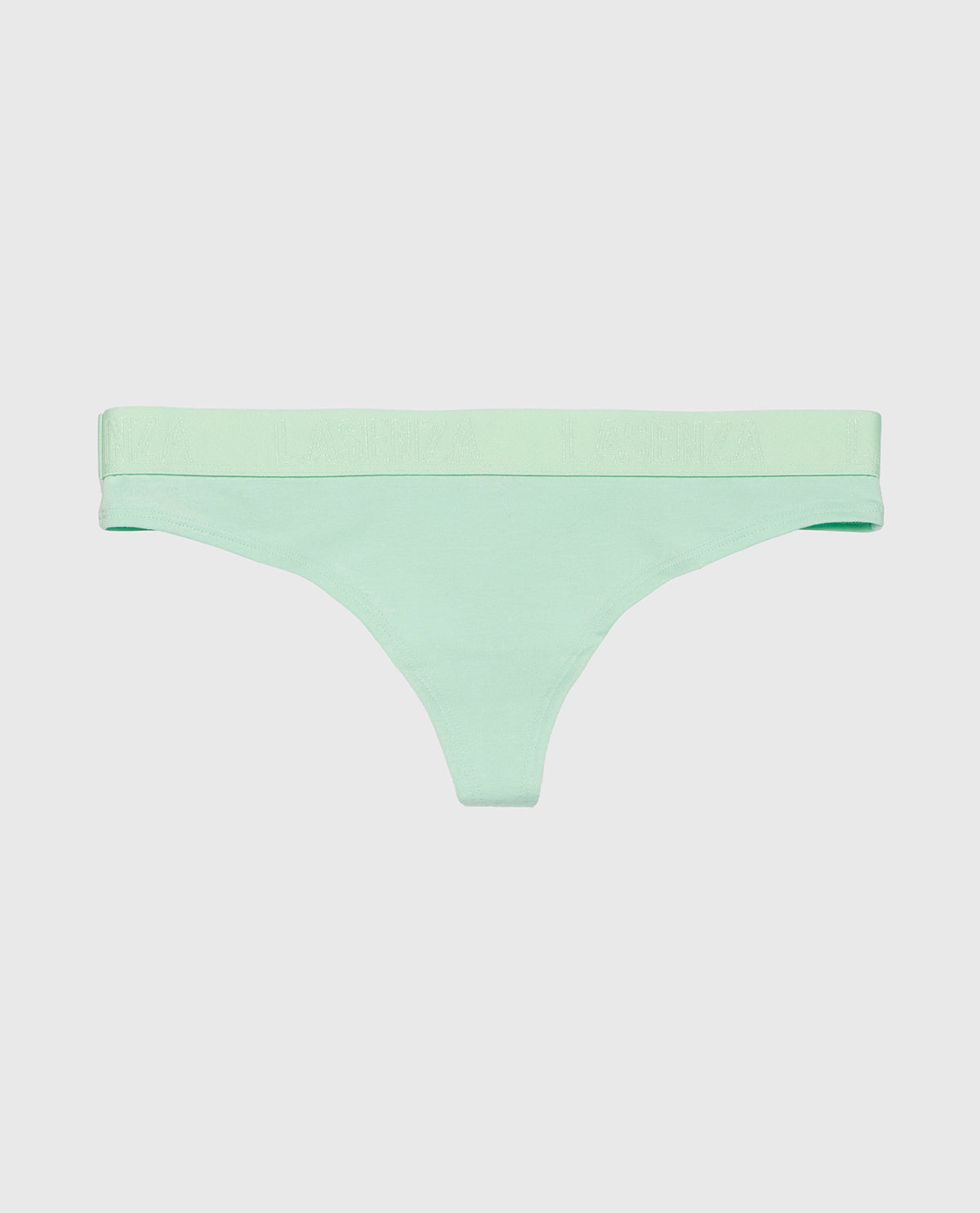 La Senza Thong Panty with Logo Band in Mist Green