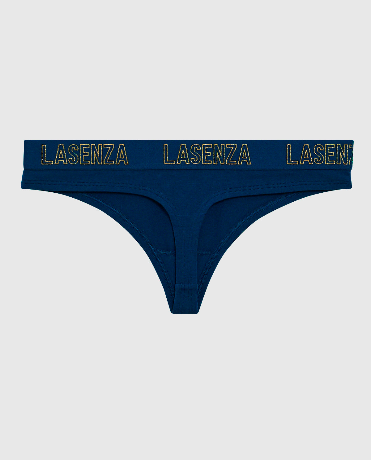 La Senza Thong Panty with Logo Band in Ocean Cavern