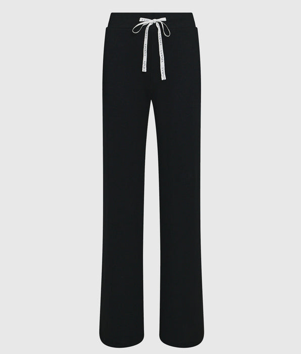 La Senza Pajama Pant with Logo Drawstring in Smoulder Black