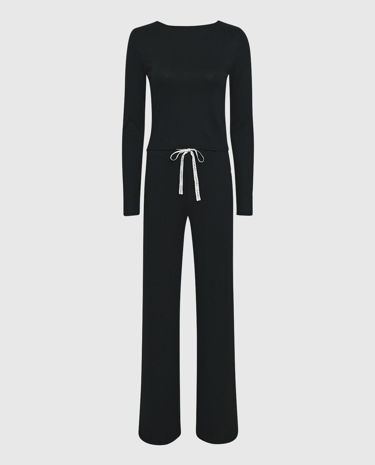 La Senza Pajama Pant with Logo Drawstring in Smoulder Black