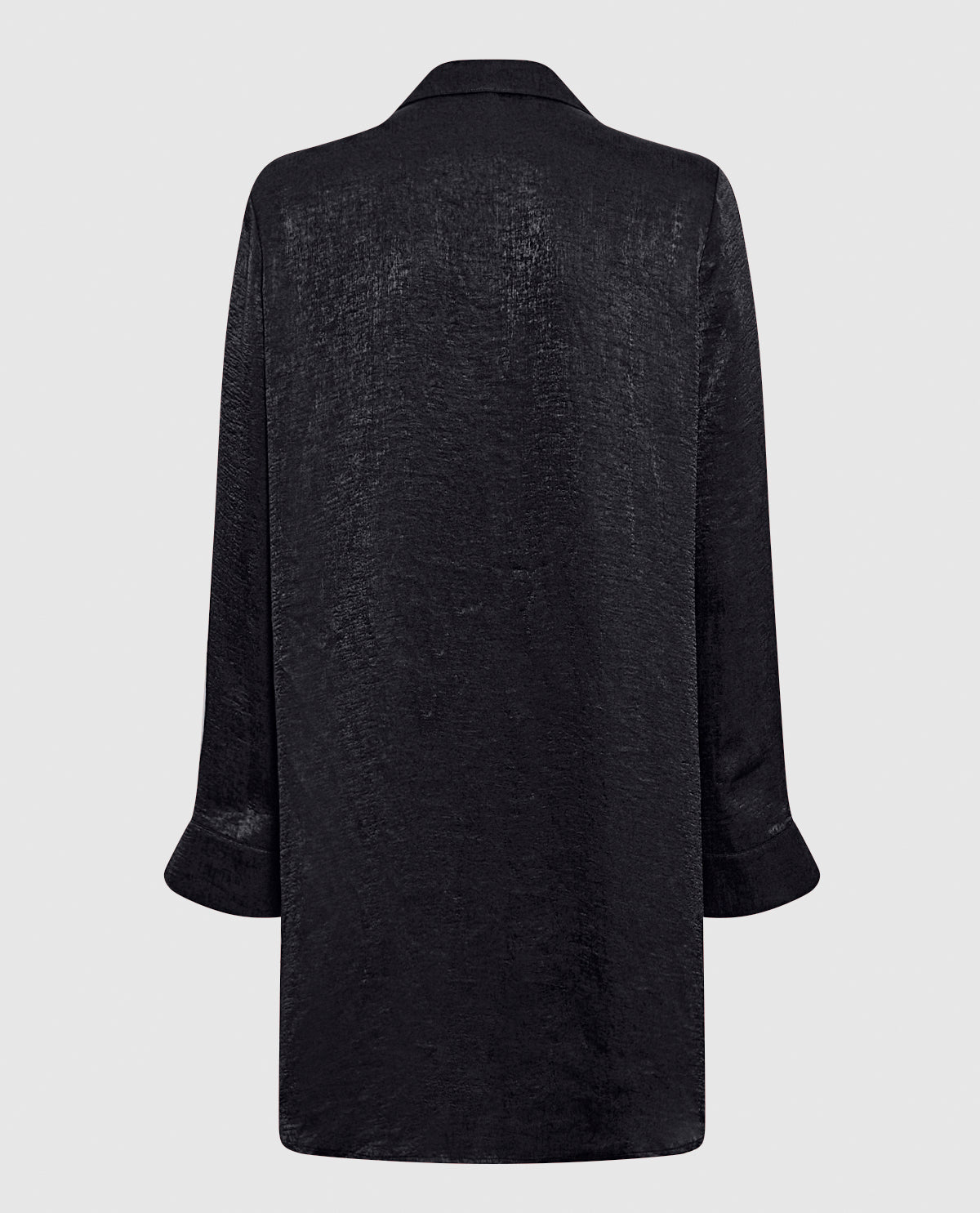 La Senza Satin Sleepshirt in Smoulder Black